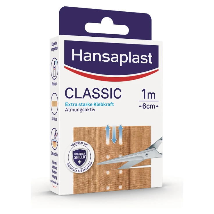 Hansaplast Classic Plaster - 1 opakowanie = 1 metr x 6 cm