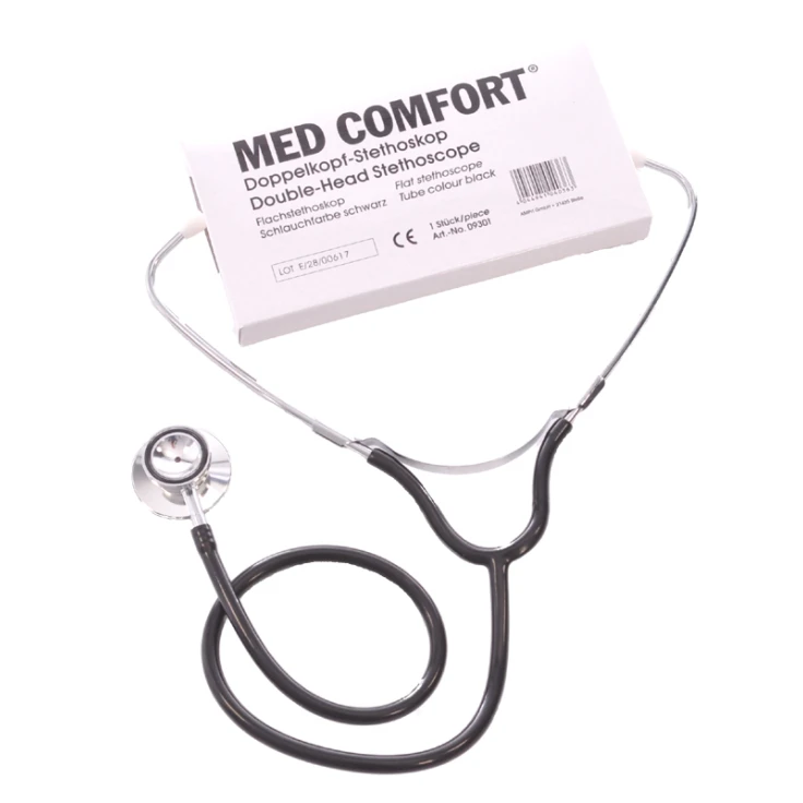 Stetoskop Med Comfort dwugłowicowy - kolor tuby: czarny