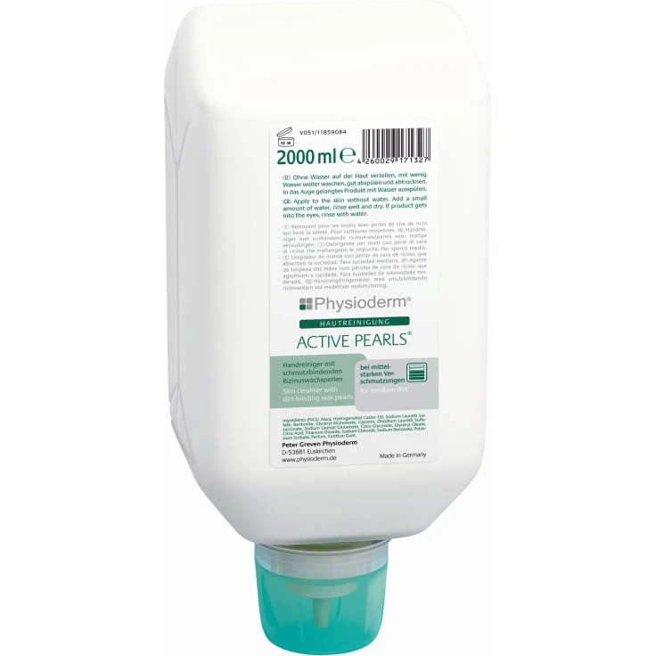 Physioderm® Active Pearls Skin Cleanser - 2 litry - składana butelka (1 karton = 6 butelek)