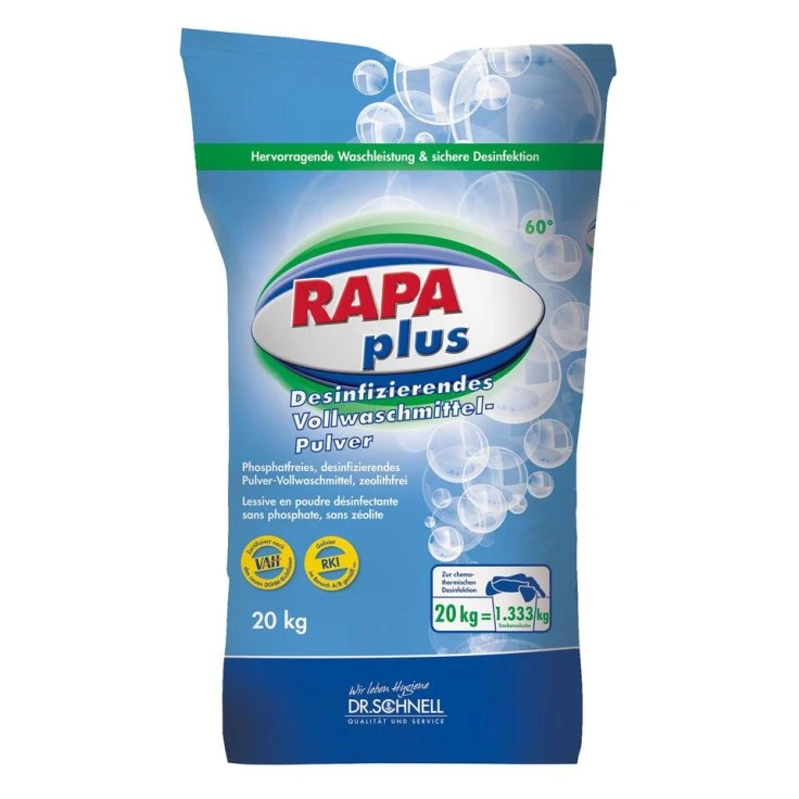 RAPA plus środek do dezynfekcji, wpisany na listę VAH - 20 kg - worek