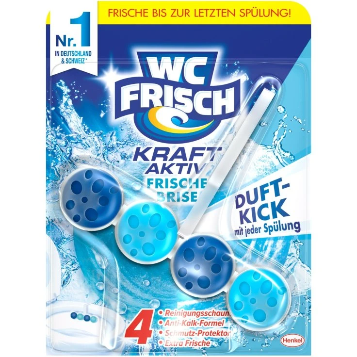 WC Frisch Power Active Scent Flush - Fresh Breeze, 1 szt.