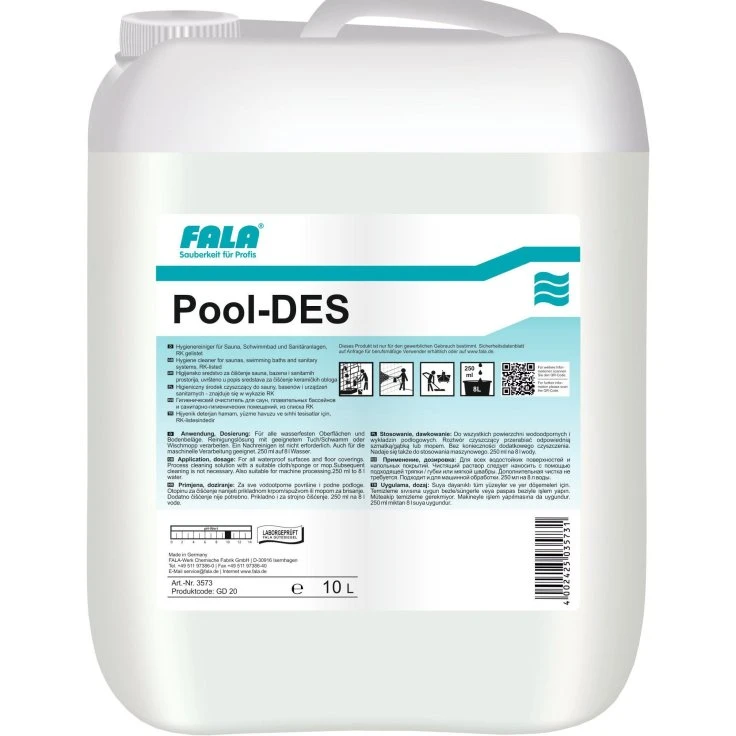 FALA Pool-DES Środek do czyszczenia sanitarnego - 10 l - Kanister