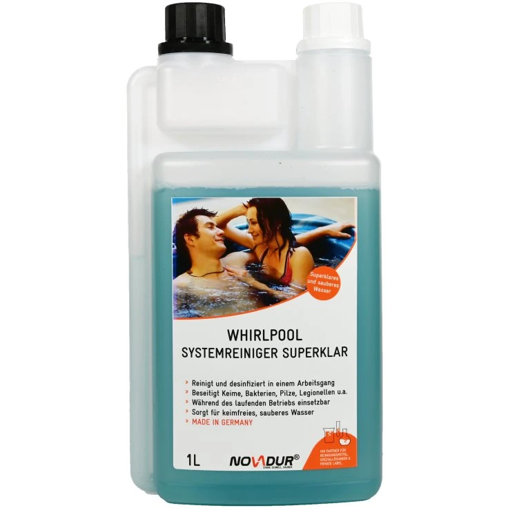 NOVADUR Whirlpool Systemreiniger Superklar - 1000 ml - two-neck-Flasche