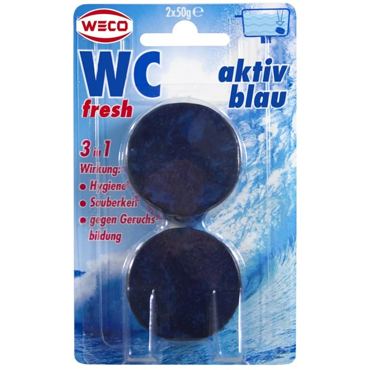 WECO WC-fresh active blue - 1 opakowanie = 2 x 50 g