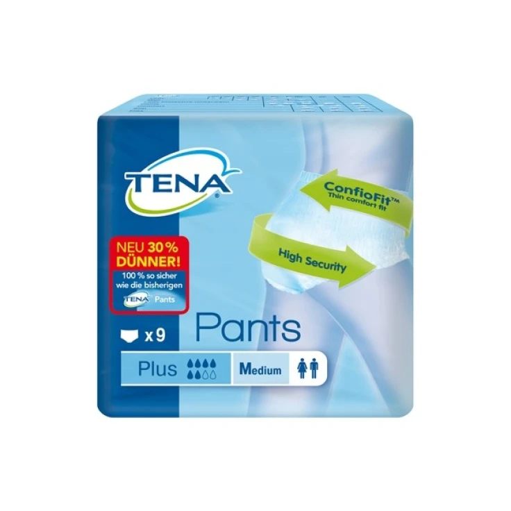 TENA Pants Plus majtki na nietrzymanie moczu z ConfioFit™ - rozmiar S, 1 opakowanie = 10 majtek