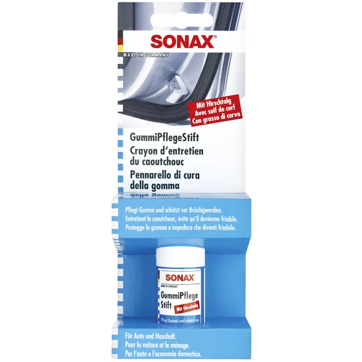 SONAX Sztyft do pielęgnacji gumy - 18 ml - butelka