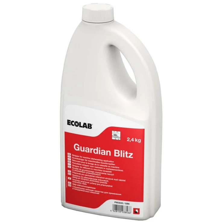 ECOLAB Guardian Blitz Płyn do czyszczenia naczyń - 1 karton = 6 x 2,4 kg - butelka