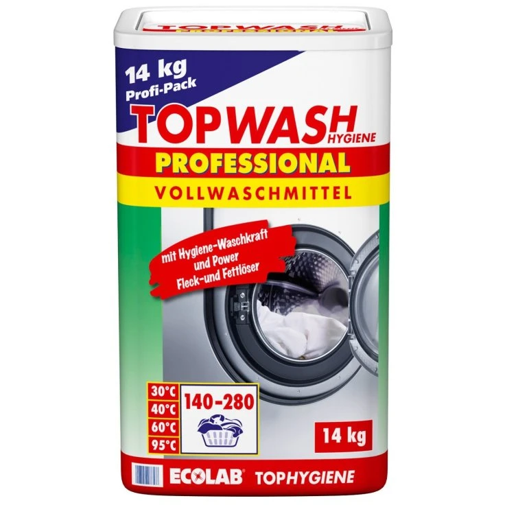 ECOLAB Topwash Professional środek do prania ciężkiego - 14 kg - bęben, 140 prań