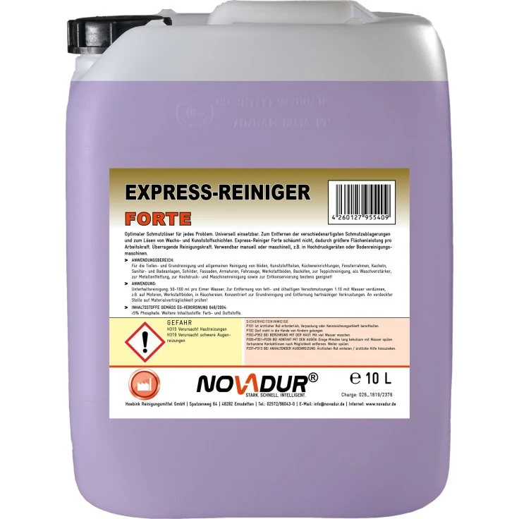 NOVADUR Express Cleaner FORTE Uniwersalny środek czyszczący - 10 l - kanister