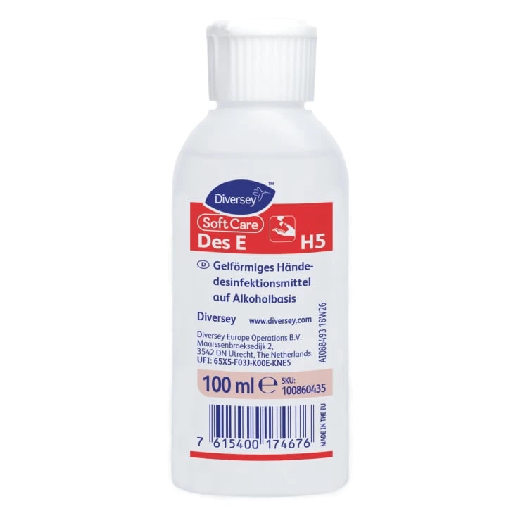 Soft Care Des E / H5 żel do dezynfekcji rąk - 1 karton = 50 x 100 ml - butelki
