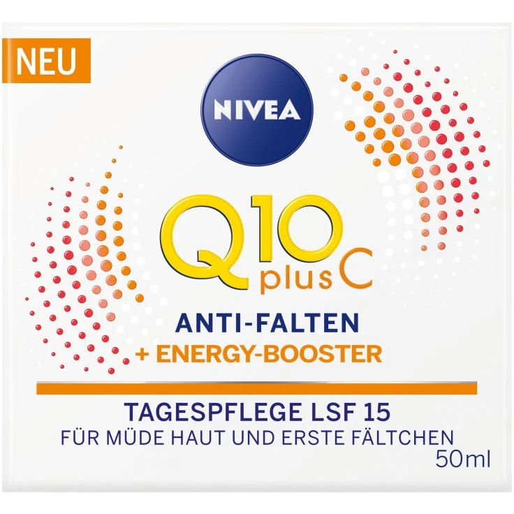 NIVEA Face Q10 Plus Anti-Wrinkle Energy Day Care SPF15 - 50 ml - Puszka