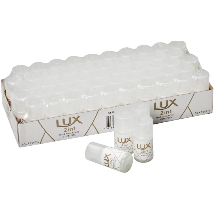 LUX Pakiet hotelowy 2w1 Balsam do mycia - 1 karton = 400 x 19 ml - butelki