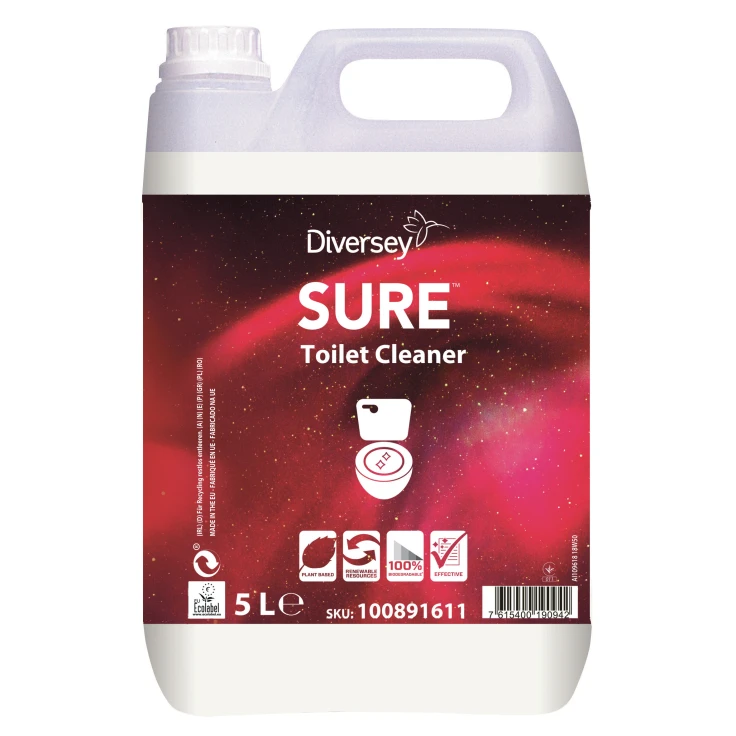 SURE Toilet Cleaner eko środek do czyszczenia toalet - 1 karton = 2 x 5 l - kanister